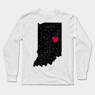 Muncie, Indiana Location Long Sleeve T-Shirt